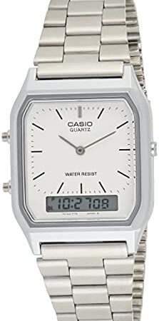 Casio Collection AQ-230A-7BMQYES, Reloj Analógico-Digital para Hombre, Gris