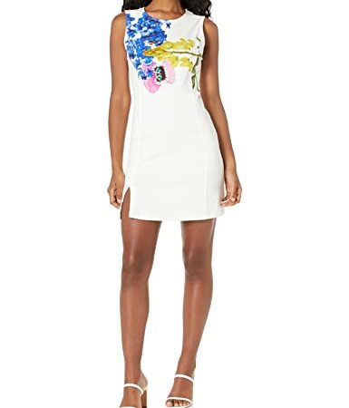 Desigual Vest_Audrey Vestido Casual, White, M De Las Mujeres