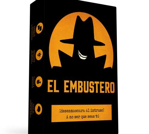 El Embustero - ¿Conseguirás desenmascararlo? ¡Faroles, Creatividad, Juegos de Palabras y sospechas! Juego de Mesa - Juego de Cartas - Juego Familiar - Adultos y Chicos