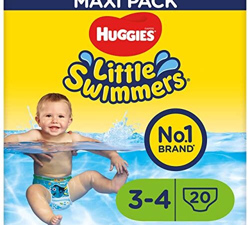 Huggies Little Swimmers - Bañadores desechables, talla 3-4 , 20 unidades