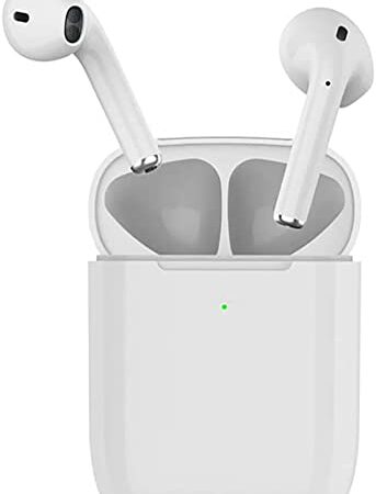 Inpods - 12 Auriculares inalámbricos Bluetooth 5.0, para iPhone Xiaomi, Huawei Todos los Smartphones, PK i7 i9s i500 i5000 i10000 TWS (BL)