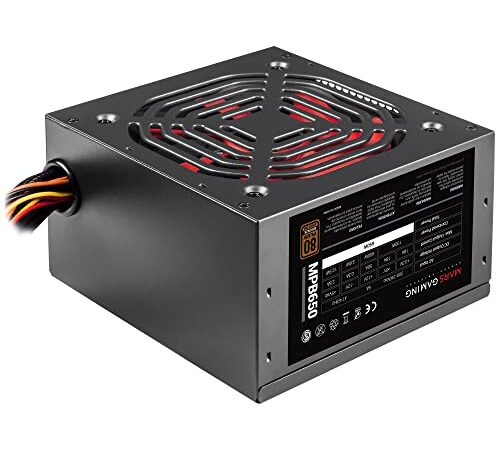 Mars Gaming MPB650, Fuente Alimentación para PC 650W, 80Plus Bronze 230V