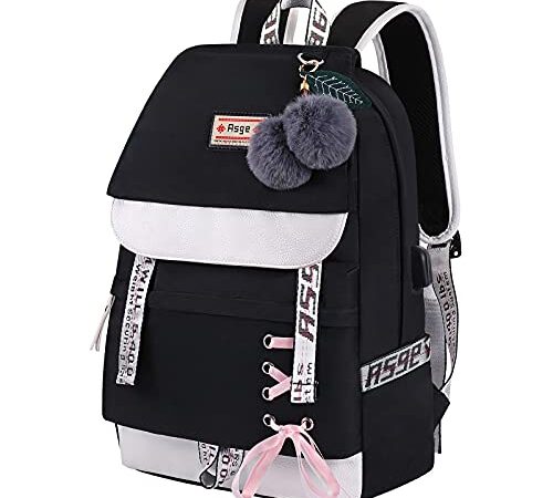 Asge Mochila Mujer Casual Mochilas Escolares Mochila Portatil Escolar Niña Bolsos Grandes