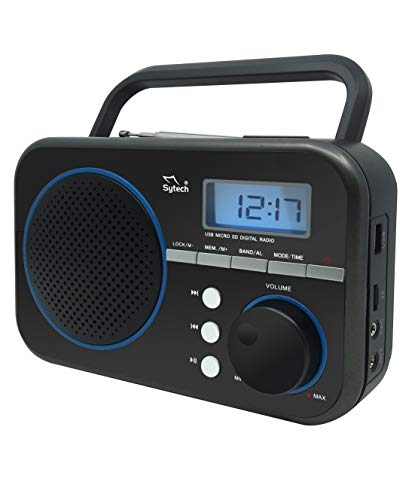 Radio portátil, radio de bolsillo AM FM, funciona con pilas, altavoz  premium, conector para auriculares, adecuado para regalos, ancianos,  familia