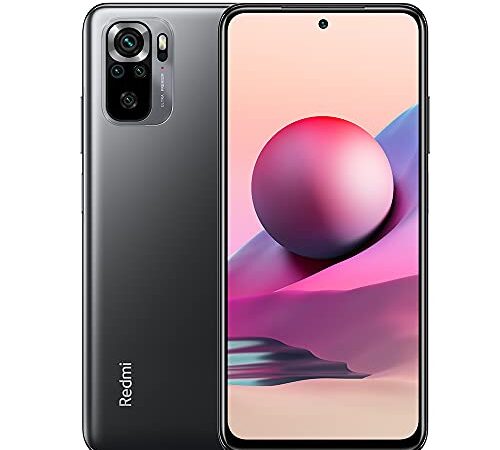 Xiaomi Redmi Note 10S Smartphone 6GB 128GB Teléfono,con NFC,MediaTek Helio G95 Procesador,6.43" AMOLED DotDisplay,(64MP+8MP+2MP+2MP) Quad Camera,Dual SIM Card,AI Face Unlock Versión Global(Gris)