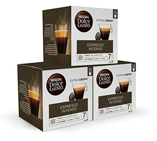 Nescafé DOLCE GUSTO Magnum ESPRESSO INTENSO - Cápsulas de Café 3 x 30 - 90 Cápsulas