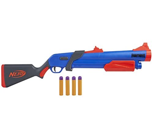 Fornite Pistola NERF FORTNITE Pump SG ¡Lanzamiento DE Larga Distancia, Multicolor (Hasbro F0318EU4)