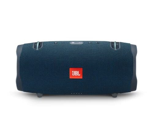 JBL Xtreme 2 - Altavoz Bluetooth portátil resistente al agua (IPX7) con manos libres y radiador de bajos JBL, JBL Connect+, batería 15h, azul