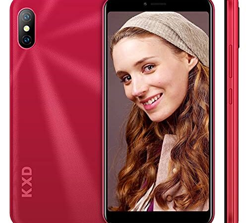 Teléfono Móvil KXD 6A, Smartphone Android Dual SIM, teléfono Android Barato 3G, Pantalla Completa de 5.5 Pulgadas (18: 9), extensión de 1GB RAM + 8GB ROM 64GB, cámara de 8MP + 5MP, Desbloqueo Facial