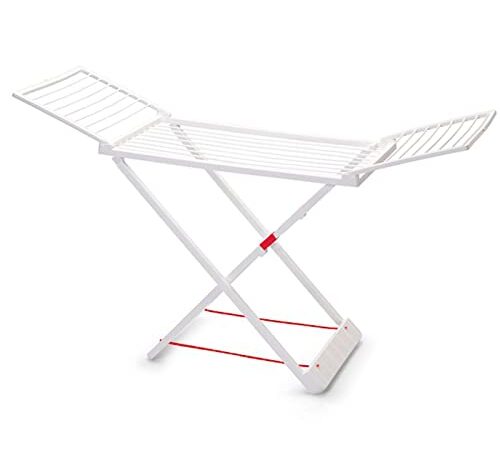 Acan Tradineur - Tendedero Plegable de Resina, 20 Metros Espacio de tendido, Soporte para Tender Ropa, Interior o Exterior (Blanco, 180 x 108 x 55 cm)