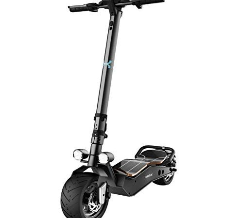 Cecotec Patinete eléctrico Bongo Serie Z. Potencia máxima 1100 W, Batería extraíble, autonomía ilimitada hasta 45 km, tracción Trasera, Ruedas antirreventón de 12”