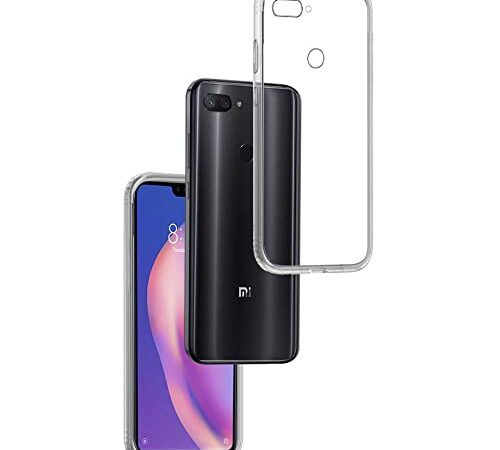 REY Funda Carcasa Gel Transparente para XIAOMI MI8 Lite - MI 8 Lite - Mi8X - Mi 8X, Ultra Fina 0,33mm, Silicona TPU de Alta Resistencia y Flexibilidad