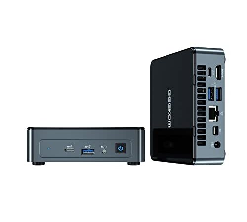 GEEKOM Mini PC, MiniAir11 Mini Computer with 11th Gen N5095(hasta 2.9 GHz), 8GB Dual DDR4 256G SSD Windows 11 Pro computadora de Escritorio, Soporte 4K UHD, Dual WiFi, BT, HDMI, VESA