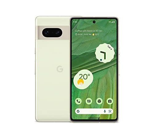 Google Pixel 7: smartphone 5G Android libre con objetivo gran angular y batería de 24 horas de duración, 128GB, Verde lima