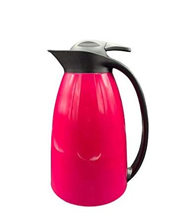 ML Jarra Térmica, Anti-Goteo, Anti-Quemaduras, cafetera de Aislamiento de Termo para el Cafe, 1000ml (Fucsia)