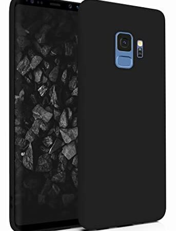 MyGadget Funda para Samsung Galaxy S9 en Silicona TPU - Carcasa Slim & Flexible - Case Resistente Antigolpes y Anti choques - Ultra Protectora - Negro