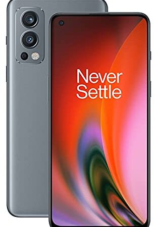 ONEPLUS Nord 2 5G - 8 GB de RAM + 128 GB de Almacenamiento, Smartphone sin Tarjeta SIM con Triple cámara y Carga de 65 W - Garantía de 2 años - Gray Sierra [Versión ES]