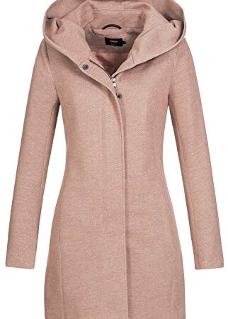 Only Classic Coat Abrigo, Mocha Mousse/Melange, M para Mujer