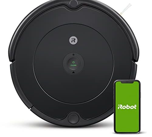 Irobot Roomba 692 Robot Aspirador con Conexión Wi-Fi - Sistema de Limpieza en Tres Fases - Sugerencias Personalizadas - Compatible con Tu Asistente de Voz, Capacidad 0,6 L, Color Negro