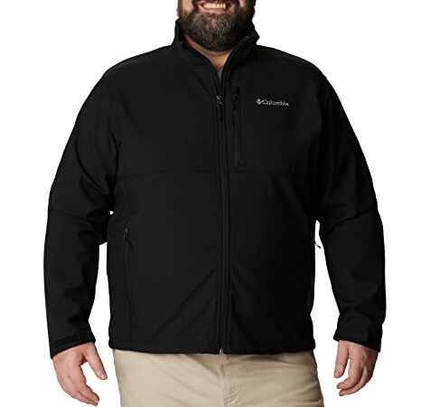 Columbia Men's Tall Size Ascender Softshell Jacket, X-Large, Black...