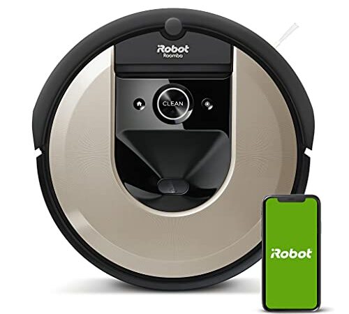 iRobot Robot Aspirador con conexión Wi-Fi Roomba® i615840 con Dos cepillos de Goma multisuperficie - Ideal para Mascotas - Aprende, mapea y se Adapta a tu hogar - Sugerencias Personalizadas