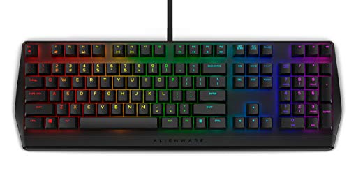 Alienware Teclado para Juegos mecánico RGB, AW410K, Estadounidense Internacional (QWERTY)