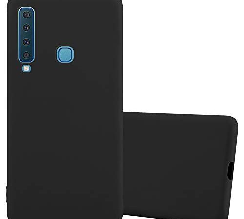 Cadorabo Funda para Samsung Galaxy A9 2018 en Candy Negro - Cubierta Proteccíon de Silicona TPU Delgada e Flexible con Antichoque - Gel Case Cover Carcasa Ligera