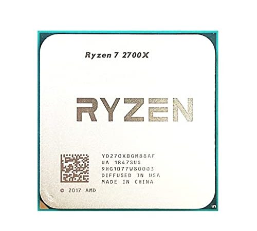 CPU AMD Ryzen 7 270 0X r7 2700x 3.7 g Hz Ocho núcleo dieciséis Hilo 1 CPU 6M 105W Socket del procesador AM4 Accesorios de computador