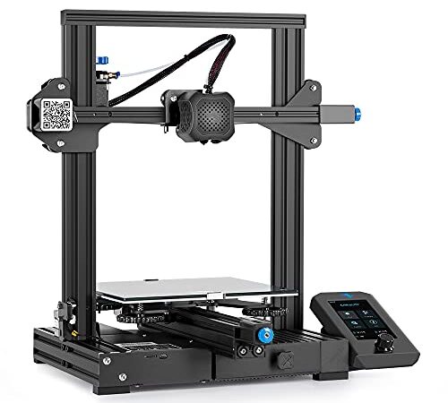 Impresora 3D Creality Ender 3 V2 con Tablero silencioso de 32 bits Plataforma de Vidrio de carborundo Diseño de Estructura integrada e impresión de currículum 220x220x250mm