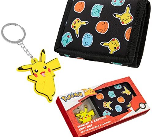 Pokemon Set Cartera y Llavero Pikachu