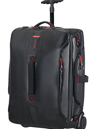 Samsonite Paradiver Light Duffle Bolsa de Viaje con Ruedas, 55/20, 55 cm, 48.5L - 2.2KG, Color Negro