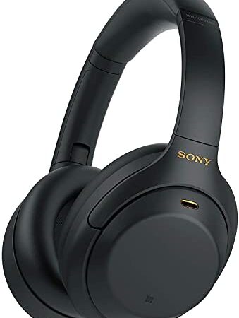 Sony WH1000XM4 - Auriculares inalámbricos Noise Cancelling (Bluetooth, optimizado para Alexa y Google Assistant, 30 h de batería, óptimo para Trabajar en casa, Micro Manos Libres), Negro, Talla Única