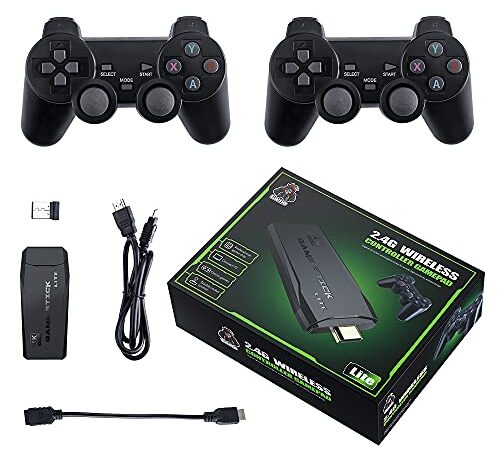 TAPDRA Retro 4K Game Console TV Game Box, 10000+with Dual 2.4G Wireless Controllers, admite hasta 4 Jugadores, HDMI Output for TV