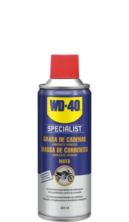 WD-40 34788 Specialist Motorbike - Grasa de Cadenas Ambiente Húmedo- Spray 400ml