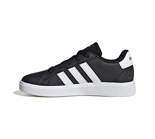 adidas Grand Court 2.0 K, Zapatilla de Deporte, Core Black/FTWR White/Core Black, 39 1/3 EU