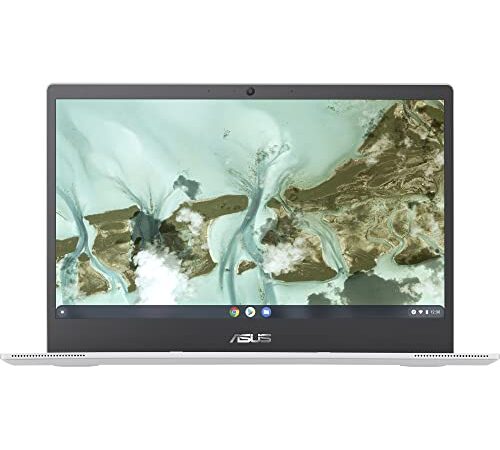 ASUS Chromebook CX1400CNA-EK0179 - Ordenador Portátil 14" Full HD (Intel Celeron N3350, 8GB RAM, 64GB eMMC, HD Graphics 500, Chrome OS) Plata Transparente - Teclado QWERTY español