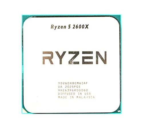 computadora Ryzen 5 2600X R5 2600X 3.6 GHz Seis núcleos Doce Hilos 95W CPU Procesador Zócalo AM4 Accesorios