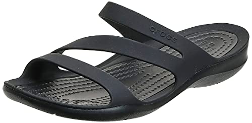 Crocs Swiftwater Sandal, Sandalias Mujer, Negro, 39/40 EU