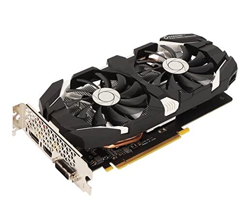 Dpofirs Tarjeta Gráfica GTX 1060, Tarjeta Gráfica para Computadora 6GB/5GB/3GB GDDR5 192bit con Ventiladores Duales Tecnología 4K HDR Tarjeta Gráfica para Juegos de 8008MHz(3 GB)