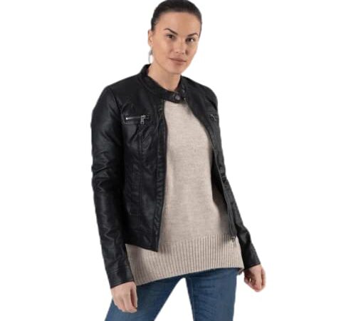 Only Bandit PU Biker Chaqueta, Negro (Black C N 010), 38 (M) para Mujer