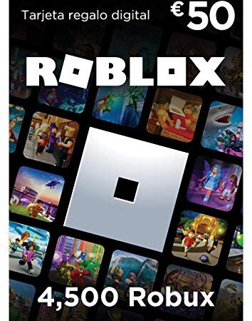 Tarjeta regalo de Roblox - 4,500 Robux [ordenador, móvil, tableta, Xbox One, Oculus Rift o HTC Vive]