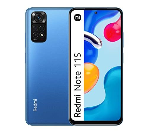 Xiaomi Redmi Note 11S - Smartphone 6+128GB, Pantalla AMOLED 6.43" 90Hz FHD+, MediaTek Helio G96, cámara Profesional 108MP, 5000mAh, Twilight Blue (2 años de garantía), Azul