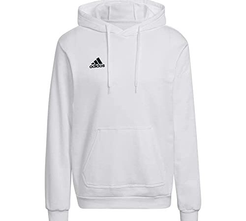 adidas Ent22 Hoody Sudadera con Capucha, Hombre, White/Black, M