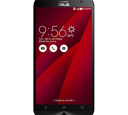 Asus Zenfone 2 ZE551ML- Smartphone Android, Pantalla 5.5", Cámara 13 Mp, 32 GB, Dual-Core 2.3 GHz, 4 GB RAM, Rojo (importado)