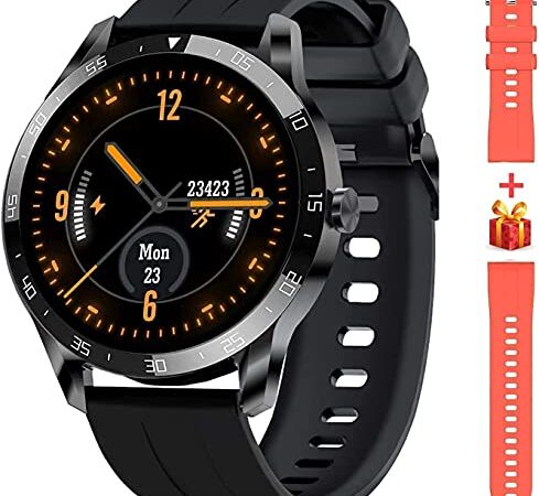 Blackview X1 Smartwatch, Reloj Inteligente Hombre - Esfera de Reloj de DIY, Reloj Deportivo Hombre Pulsometro, Pulsera Actividad Inteligente, Smartwatch Hombre para Android e iOS (Versión Mejorada)