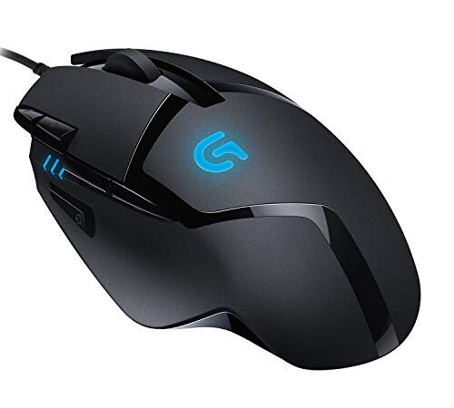 Logitech G402 Hyperion Fury Ratón USB Gaming con Cable, Seguimento Óptico 4,000 DPI, Peso Reducido, 8 Botones Programables, PC/Mac - Negro