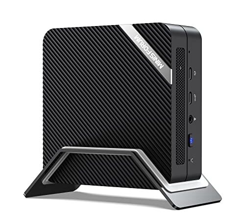 MINIS FORUM UM580D Mini PC Windows 11 Pro AMD Ryzen 7 5800H con AMD Radeon Graphics 32GB RAM 512 GB PCIe SSD Computadora de Escritorio, 4KUSB-C y Dual HDMI, 1X RJ45, 6X Puerto USB, WiFi 6 BT5.2