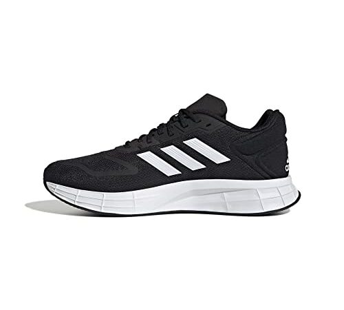 adidas Duramo 10, Zapatillas de Deporte Unisex Adulto, Negro Core Black Footwear White Core Black, 42 2/3 EU