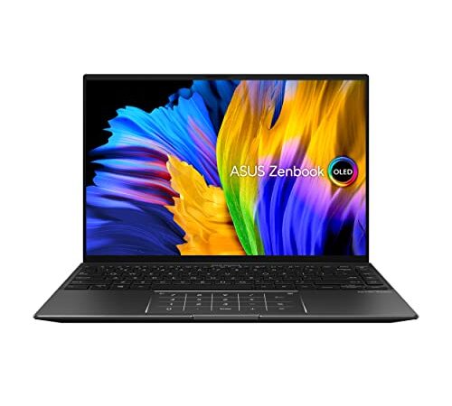 ASUS ZenBook 14X OLED UM5401QA-L7177 - Portátil 14" (Ryzen 7 5800H, 16GB RAM, 512GB SSD, Radeon Graphics, Sin Sistema Operativo) Negro Jade - Teclado QWERTY español