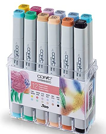 Copic Marker Pastel Set (Paquete de 12)